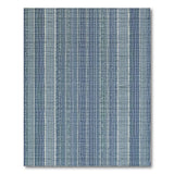 Blue and Teal Blue Striped Washable Area Rug