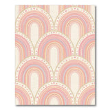 Pastel Rainbow Arch Kids Area Rug