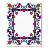 Vibrant Multi-Color Floral Border Area Rug
