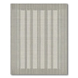 Black and White Bold Black White Vertical Stripe Woven Rug