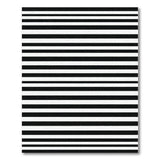 Bold Black White Horizontal Stripe Geometric Modern Area Rug