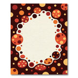 Vibrant Polka Dot Bubble Frame Area Rug