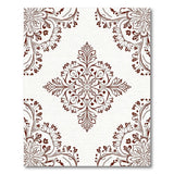 Intricate Brown Floral Persian Area Rug