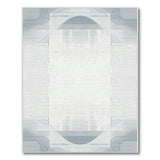 Geometric Blue Teal Arch Area Rug