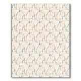 Peach Teal Geometric Modern Area Rug