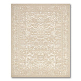 Beige Traditional Persian Area Rug with Ornate Border