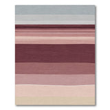 ODIKA Muted Pink Striped Area Rug