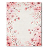 Pink Delicate Pink Cherry Blossom Area Rug