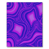 Wave Purple Wave Abstract Area Rug