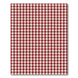 Classic Red Gingham Check Rustic Farmhouse Area Rug