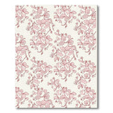 Blush Pink Floral Vintage No. 19 Area Rug