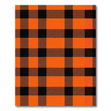 Bold Orange Buffalo Plaid Area Rug