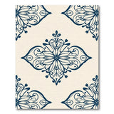 Blue and Teal Traditional Persian Navy Blue Ornate Medallion Area Rug