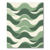Green Abstract Area Green Wavy Abstract Area Rug