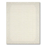Cream Ornate Border Area Rug
