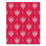 Bold Red Heritage Tribal Shield Rug