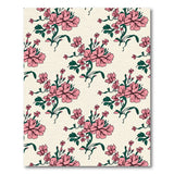Pink Vintage Pink Floral Pattern Area Rug