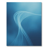 Blue and Teal Fluid Blue Wave Abstract Area Rug