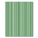 Bold Green White Vertical Striped Area Rug