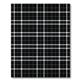 Geometric Modern Bold Black White Geometric Grid Area Rug