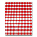 Rustic Farmhouse Red Classic Red Gingham Checkered Area Rug