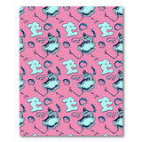 Whimsical Pink Bunny Dragon Cartoon Area Rug