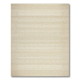 Beige and Neutral Beige Geometric Tribal Woven Area Rug