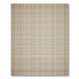Brown and Tan Brown Plaid Check Area Rug