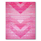 Heritage Tribal Vibrant Pink Chevron Geometric Area Rug