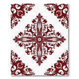Red Traditional Persian Ornate Red Traditional Persian Area Rug
