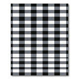 Black and White Textured Black White Checkered Area Rug