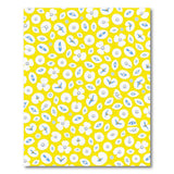 Sunny Yellow Eye Flower Pattern Area Rug
