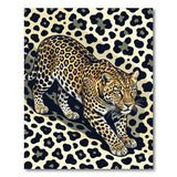 Fierce Prowling Leopard Area Rug