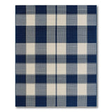Geometric Modern Navy Blue Checkered Plaid Area Rug