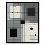 Modern Geometric Black White No. 6 Area Rug