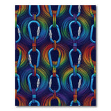Rainbow Carabiner Washable Area Rug
