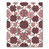 Pink Clover Shamrock Floral Area Rug