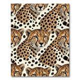 Cheetah Print Pattern Beige Area Rug