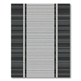 Black White Vertical Stripe Geometric Black and White Area Rug