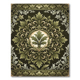 Vintage Ornate Acanthus Leaf Area Rug