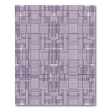 Purple Geometric Grid Abstract Area Rug