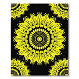 Yellow Sunflower Mandala Area Rug