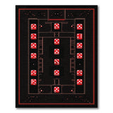 Red Dice Maze Geometric Area Rug