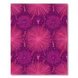 Vibrant Pink Firework Washable Area Rug