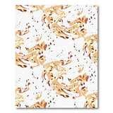 Abstract Tan Fox Pattern Area Rug