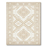 Beige Southwestern Diamond Geometric Area Rug