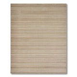 Beige and Neutral Beige Textured Woven Stripe Area Rug