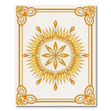 Ornate Golden Sunflower Mandala Rug