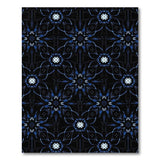 Blue and Teal Navy Blue Starburst Geometric Area Rug