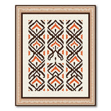 Southwestern Southwestern Geometric Orange Area Rug